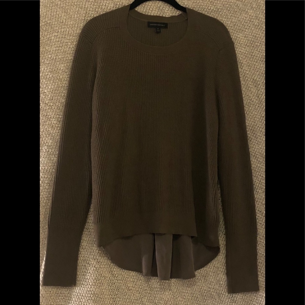 Banana Republic top with silk back.
